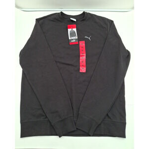 Puma Textured Thick Crew Long Sleeve Shirt , Black, Size: Medium - NWT